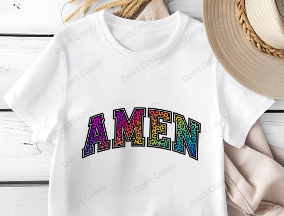 Amen Leopard Cheetah Christian Jesus T-Shirt Designs