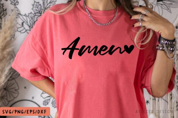 Amen SVG, PNG & Christian Design for T-Shirt Designs