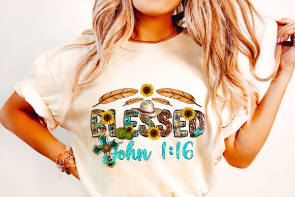 Blessed PNG: Bible Verse & Jesus T-Shirt Designs