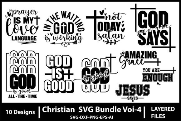 Christian SVG Bundle Vol-4: T-Shirt Designs for Local Branding