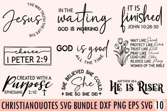 Christian SVG PNG Bundle
