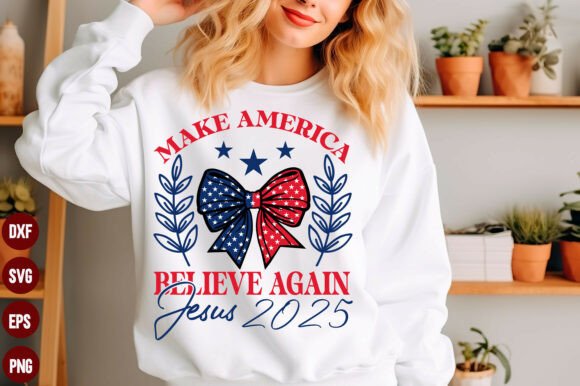Coquette Jesus 2025 Make America SVG – T-Shirt Designs