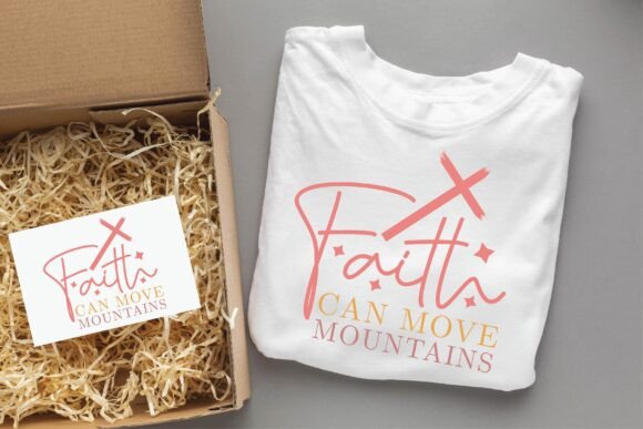 FAITH CAN MOVE Christian SVG PNG Design for T-Shirt Designs