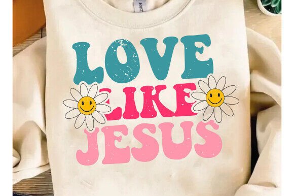 Floral Jesus Love SVG PNG for T-Shirt Designs