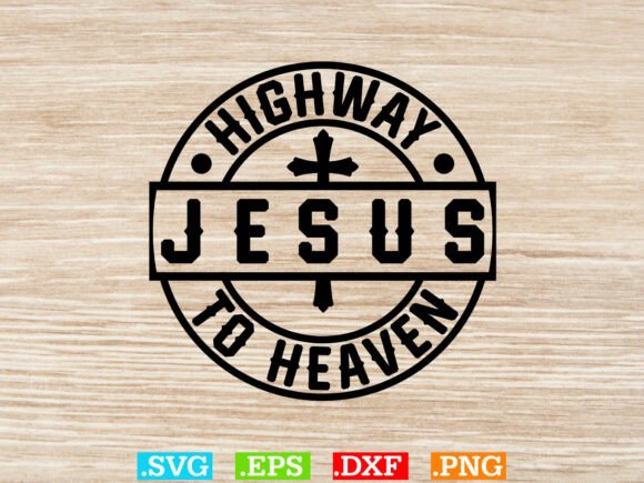 Highway Jesus to Heaven T-shirt Design