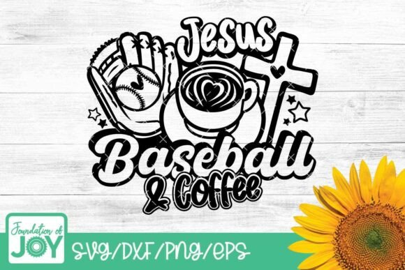 Jesus Coffee Baseball SVG: T-Shirt Designs