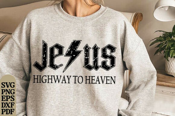 Jesus Highway to Heaven SVG – T-Shirt Designs