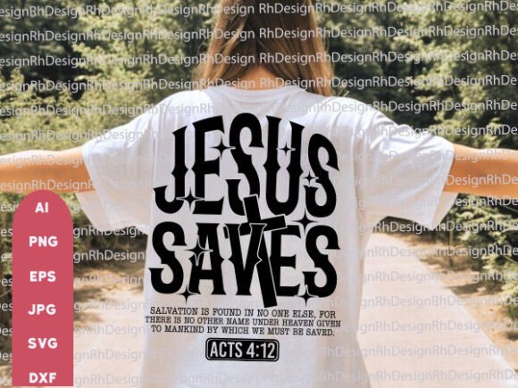 Jesus Saves Hoodie SVG – Retro Chr T-Shirt Designs