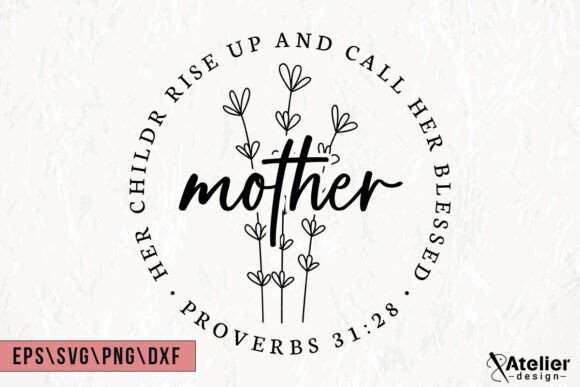 Mother’s Day SVG: Christian Mom Design for T-Shirt Designs