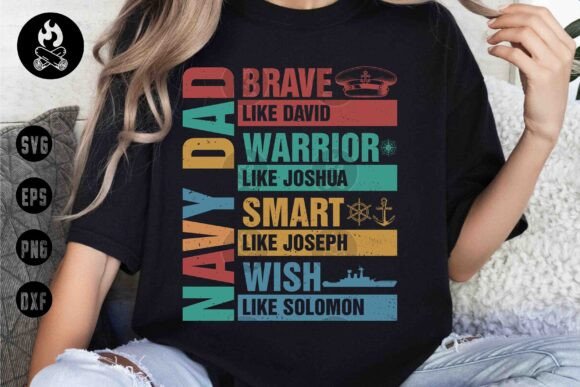 Navy Dad SVG: Christian Military T-Shirt Designs