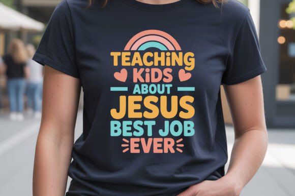 Teaching Kids About Jesus SVG T-Shirt Designs